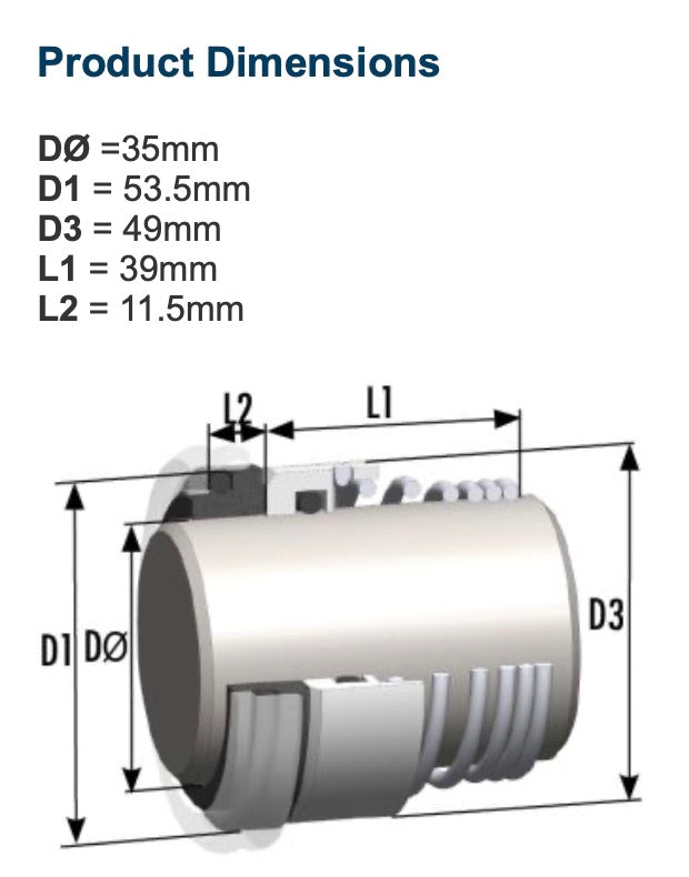 Roten Type 2 Equivalent Mechanical Seal