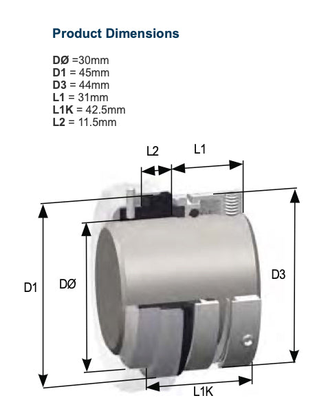 Burgmann M7N Equivilant Mechanical Seal